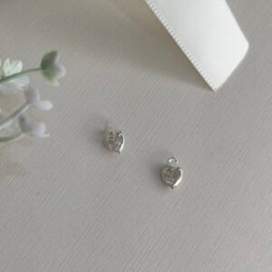 PINGENTE PRATA 925 CRISTAL CORAÇÃO MINI