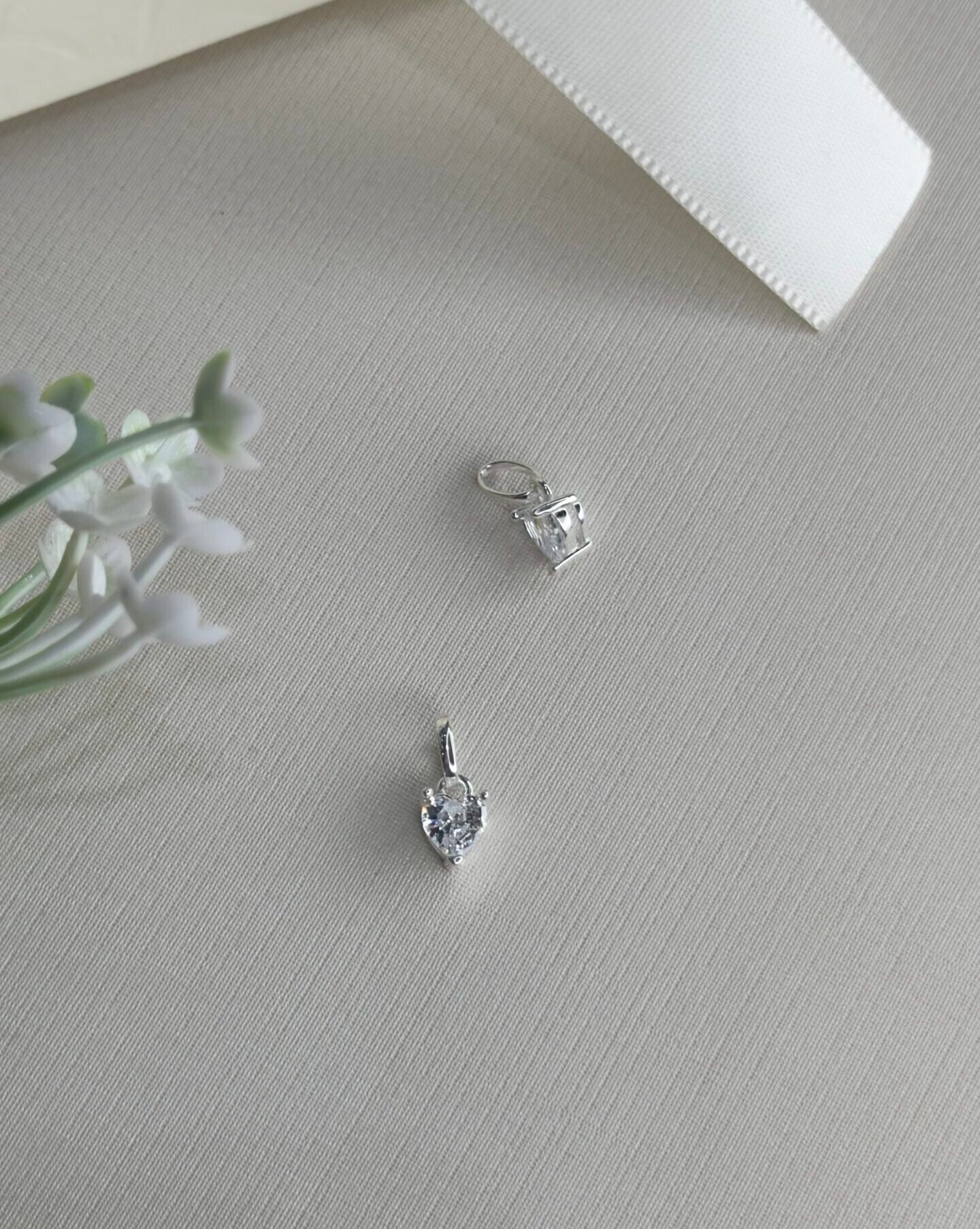PINGENTE PRATA 925 CRISTAL CORAÇÃO