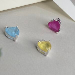 PINGENTE PRATA 925 CRISTAL FUSION (CORES)